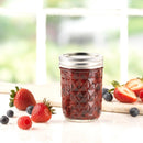 8oz Regular Mouth Glass Mason Jars - 12 Pack