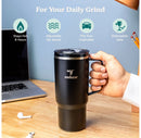 Vacuum Insulated Stainless Steel Travel Mug - Black