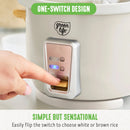 Non Stick Electric Rice Cooker - Cream