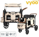 Vyoo 2-Seater Wagon - Mocha Brown for Kids