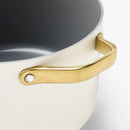 6qt Nonstick Ceramic-Coated Aluminum Stock Pot - Cream