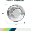 Child Proof Clear View Stove Knob Covers (Set of 5)