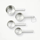 4pc Stainless Steel Measuring Cups Silver