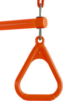 Trapeze Swing with Vinyl Coated Chain - Orange