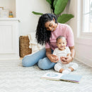 77"x71" Extra Large Alphabet Play Mat - Grey