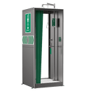 Haws 8606SS - AXION MSR Stainless Steel Walk-Through Booth Enclosed Shower and Eye/Face Wash