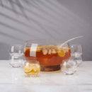 Glenwood 8 Piece Glass Punch Bowl Set