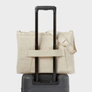 Solid Canvas School Tote Bag - Natural