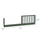 DaVinci Jenny Lind Toddler Bed Conversion Kit (M3199) - Forest Green
