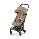 COYA Stroller - Rose Gold Frame + Cozy Beige Seat