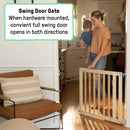 The Doorway 36S Series Custom Collection Safety Pet and Baby Gate - Natural Wood
