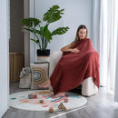 Muslin Swaddle Blankets  - Wine, Neptune, Fern, Caramel
