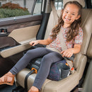 GoFit ClearTex Plus Backless Booster Car Seat - Static