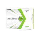Callaway Supersoft Golf Balls 12pk - Green: Rubber Core, Ionomer Shell