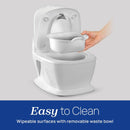 Toddler Training Toilet with Flip-Up Seat and Lid - White
