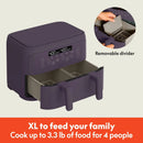 4Qt TriZone Air Fryer - Plum