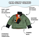 Winter Car Seat Jacket for Toddlers 12M - Monster Mash