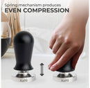 51mm Espresso Coffee Tamper with Spring - Chromed Steel