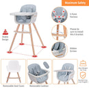 3-In-1 Convertible Wooden High Chair - Blue