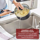 Simply Cook 3qt Nonstick Sauce Pan with Lid - Black