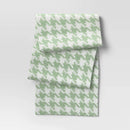 Houndstooth Table Runner - Green