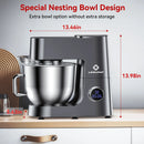 7.4 QT Stand Mixer, 800W 12-Speed Tilt-Head Food Mixer