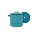 15-Quart Steamer Pot with Lid & Trivet - Blue