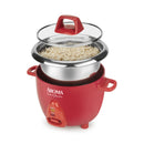 Stainless Steel Rice Cooker & Warmer - Red