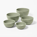 5pc Earthenware Ceramic Mixing Bowl Set