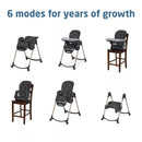 Minla 6-in-1 High Chair - Classic Graphite