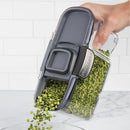 Food Storage Containers Set - Clear & Black