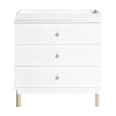 Gelato 3-Drawer Changer Dresser - White and Washed Natural