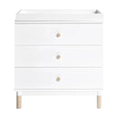 Gelato 3-Drawer Changer Dresser - White and Washed Natural