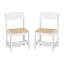 Kids' Wood Table and Chair Set - Bianca White