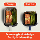 6Qt Slim Air Fryer - Oatmilk