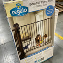 Extra Tall Top of Stair Safety Gate - Black