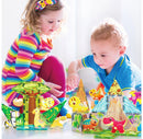 52PCS Dinosaur & Safari Magnetic Tile Set