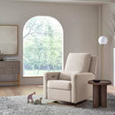 Sigi Glider Recliner With USB - Performance Beach Light Wood Base