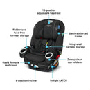 4Ever DLX SnugLock 4-in-1 Convertible Car Seat - Tomlin