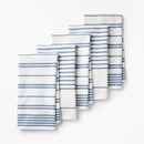 5pc Kitchen Towels Blue - ™: Cotton Terry, Stripe Pattern
