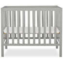 Edgewood 4-in-1 Convertible Mini Crib, Cool Grey