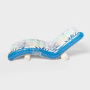 Chaise Lounge Water Floats and Inflatables - Blue/White