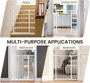 Baby Gate for Stairs and Doorways - White