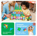 Magnetic Tile Building Set - 101 Pieces
