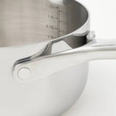 1.5qt Stainless Steel Sauce Pan with Straining Lid - Silver