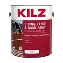 KILZ Flat White Oil-Based Barn and Fence Paint Exterior 1 gal, Pack of 4