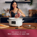 6qt Programmable Slow Cooker with Sous Vide- Ivory