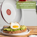 Ceramic Fry Pan Set - Red