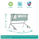 Skylar Bassinet and Bedside Sleeper - Mint