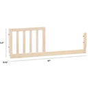 Mini Toddler Bed Conversion Kit - Washed Natural